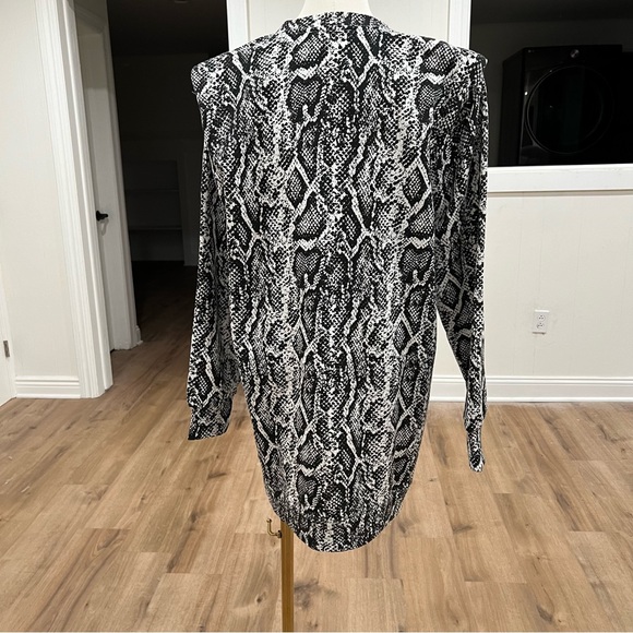 INC INTERNATIONAL CONCEPTS CULPOS x INC Long-Sleeve Snake-Print Mini Dress - Picture 2 of 16